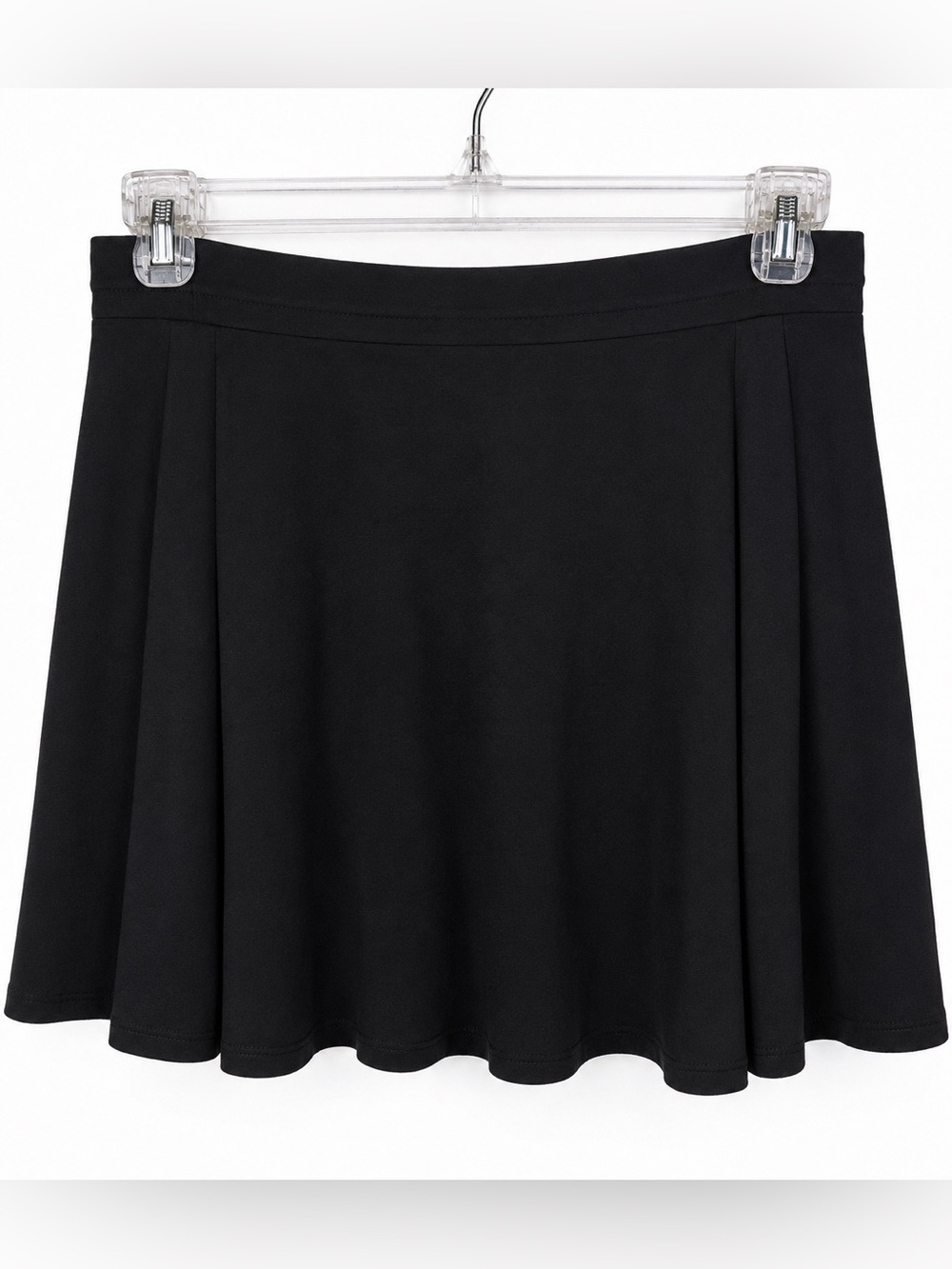 Women's Black Skater Skirt - Flared Circle Style